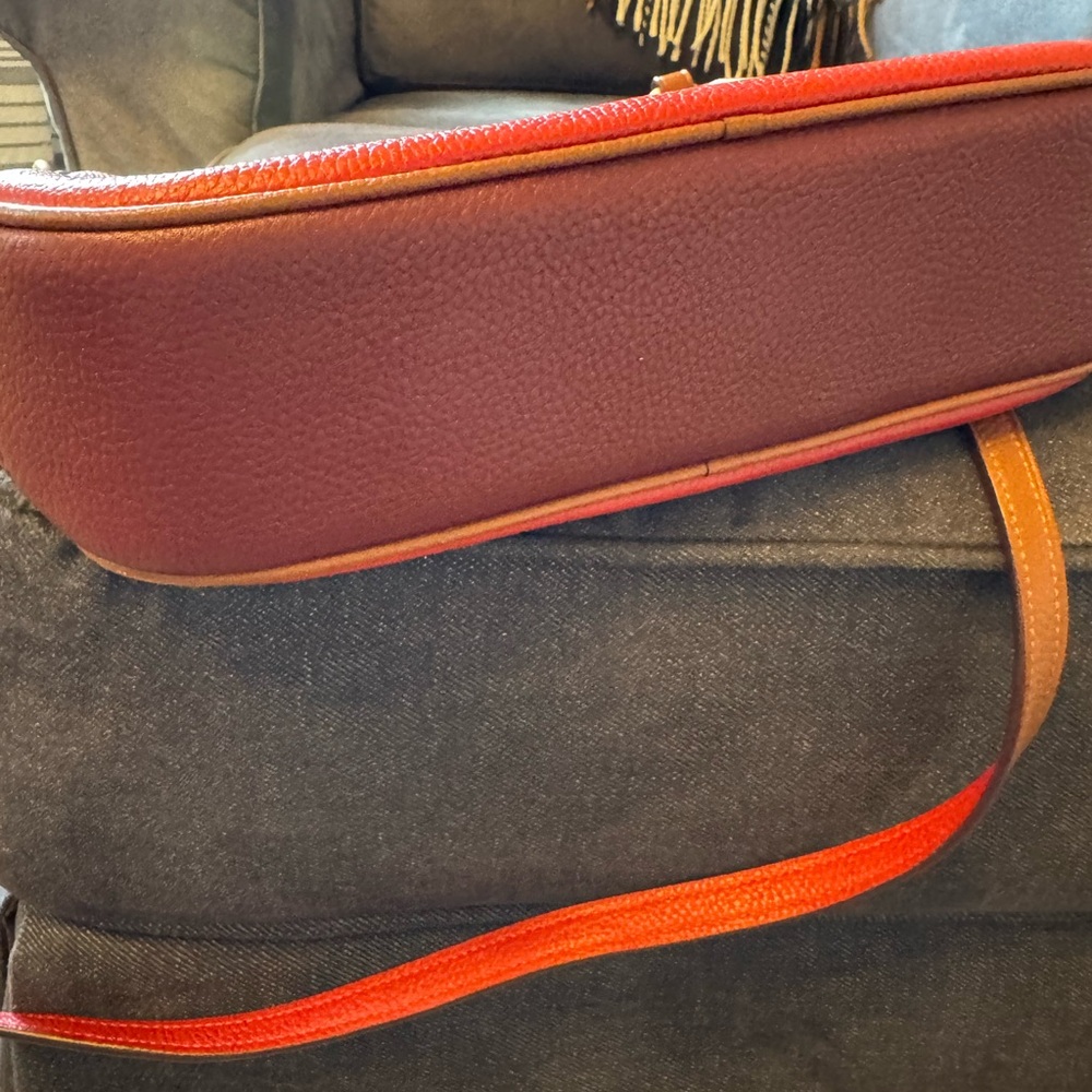Like New Coach Chase Red Leather Crossbody Bag - Picture 4 of 6